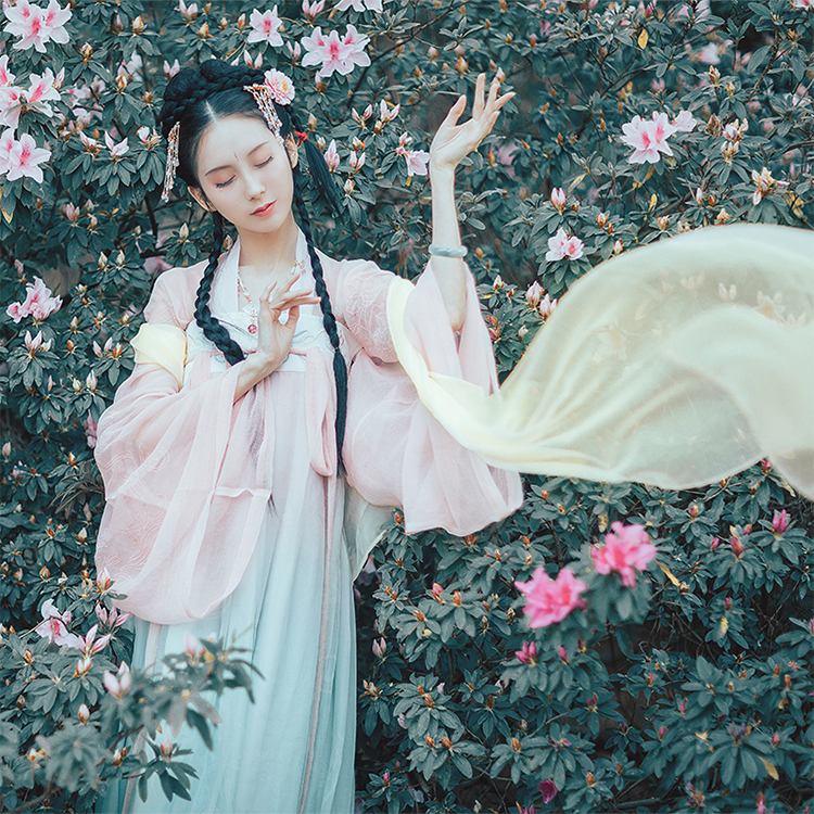 Новая розовая юбка Pei Xuanyue (длина груди)