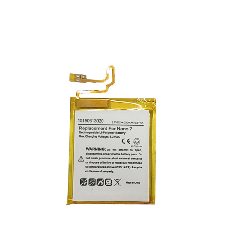 Сменный аккумулятор 616-0640 для ipod nano 7 7-го поколения, Аккумулятор 3,7 в, 220 мАч