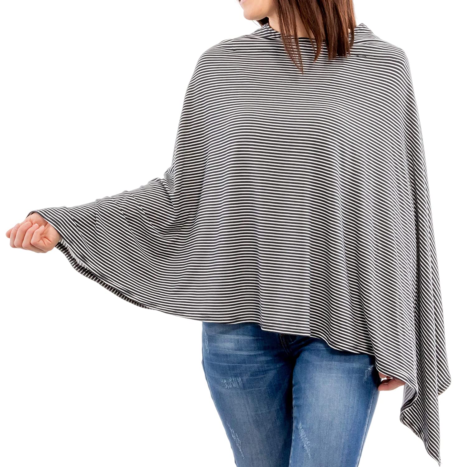 Nursing Cover for Breastfeeding , View Baby Hands-Free, Soft & Breathable Fabric, Universal Fit