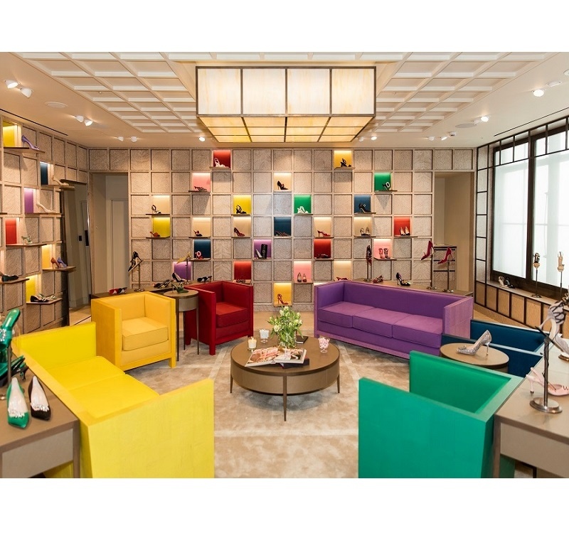 Retail Shoes Shop Display Rack Shopping Mall Shoes Store Interior Design Other Commercial Furnitures
