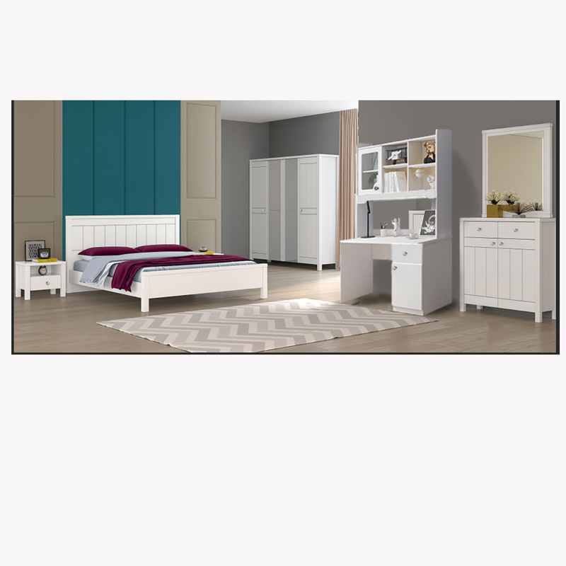 2021 High quality hot selling bedroom furniture modern design bedroom set melamine type