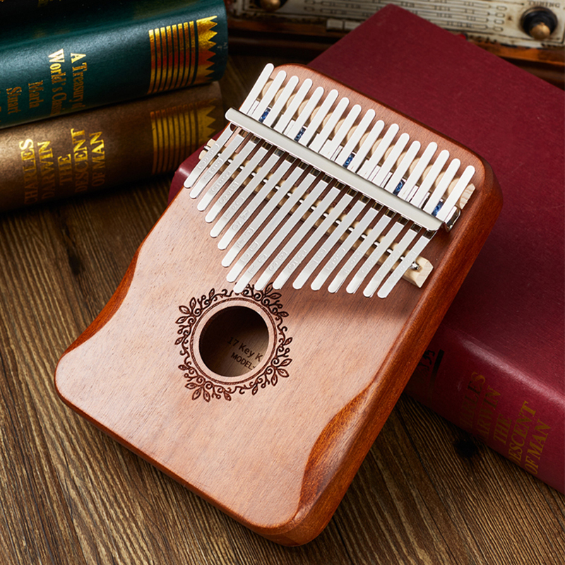 Пианино Kalimba с 17 клавишами, Высококачественная защита для большого пальца, корпус из красного дерева, музыкальные инструменты, креативная музыкальная шкатулка