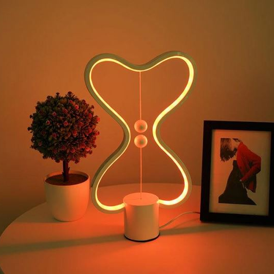 Decor Smart Bedroom LED C Shaped Table Desk Lamp Night Light with Mid-Air Magnetic Switch