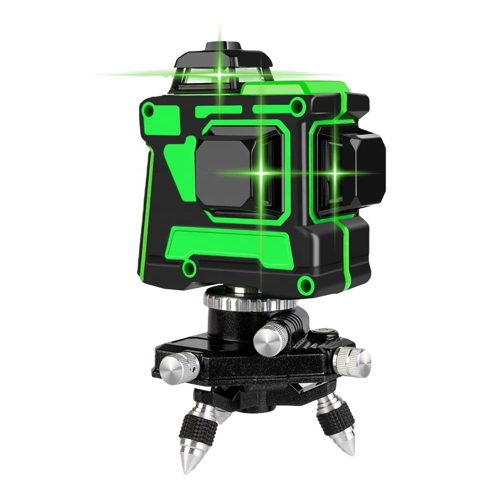 Профессиональный Многофункциональный лазерный 3d уровень 12 green line pro с подставкой