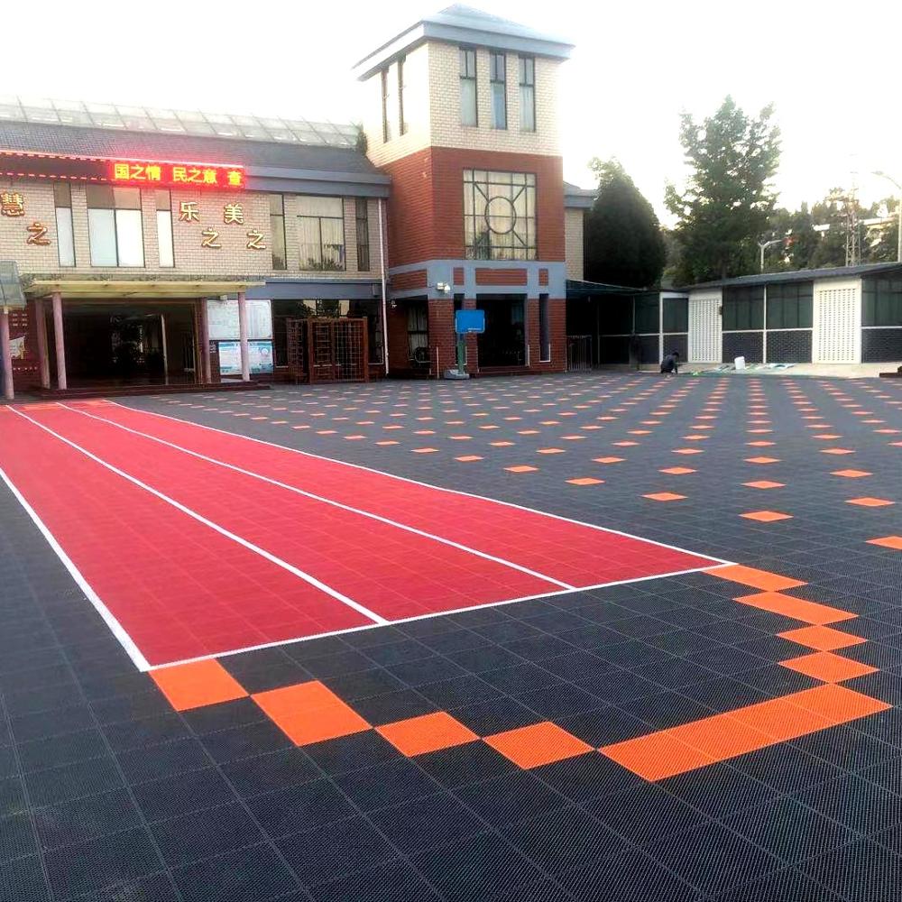 Спорт на открытом воздухе Futsal-gericht высокое качество водонепроницаемый Противоскользящий полипропиленовый портативный и подвижный Futsal напольный настил