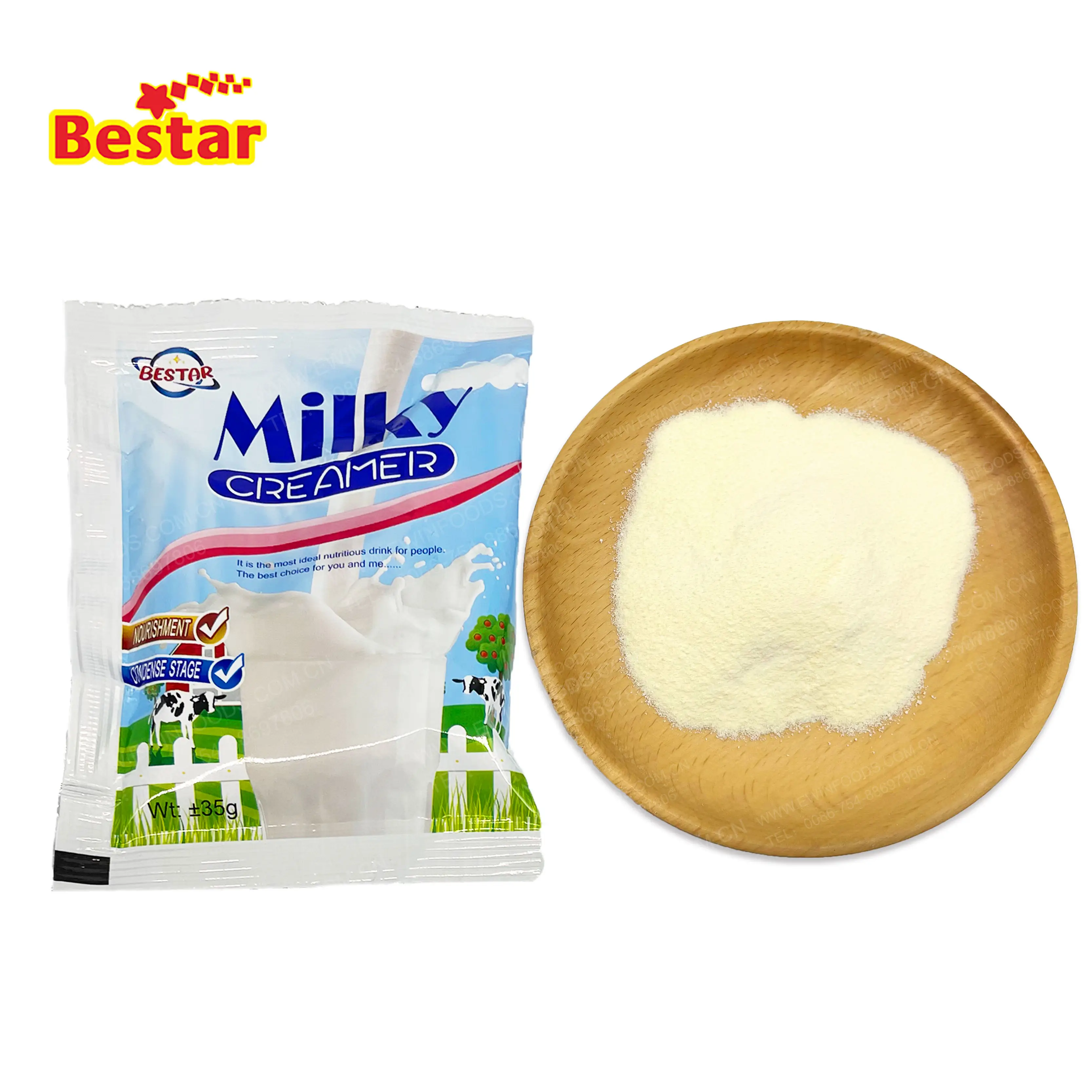 Manufacture Milk Creamer Instant Powder 35gm non dairy creamer In Sachet Milk Powder NON DAIRI CREAMER