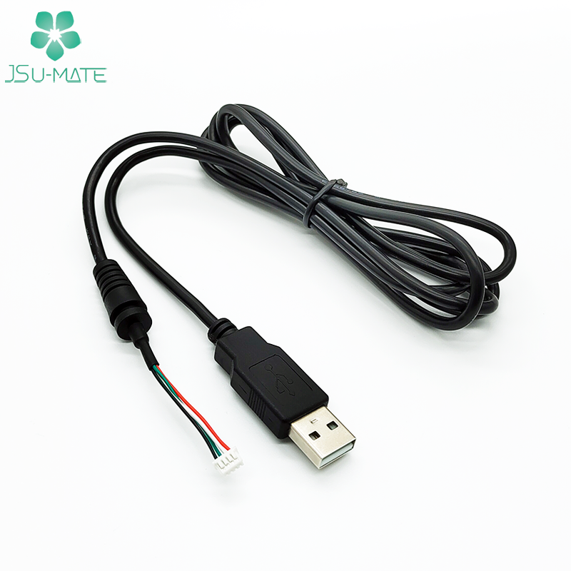 Custom USB A To JST PH XH GH SH EH 2 3 4 5 Pin Connector Cable For PCB USB To JST Cables 4 Pin Cable