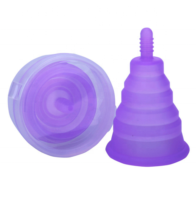 Very Soft 100% Medical Silicone Folding Menstrual Cup For Women Period