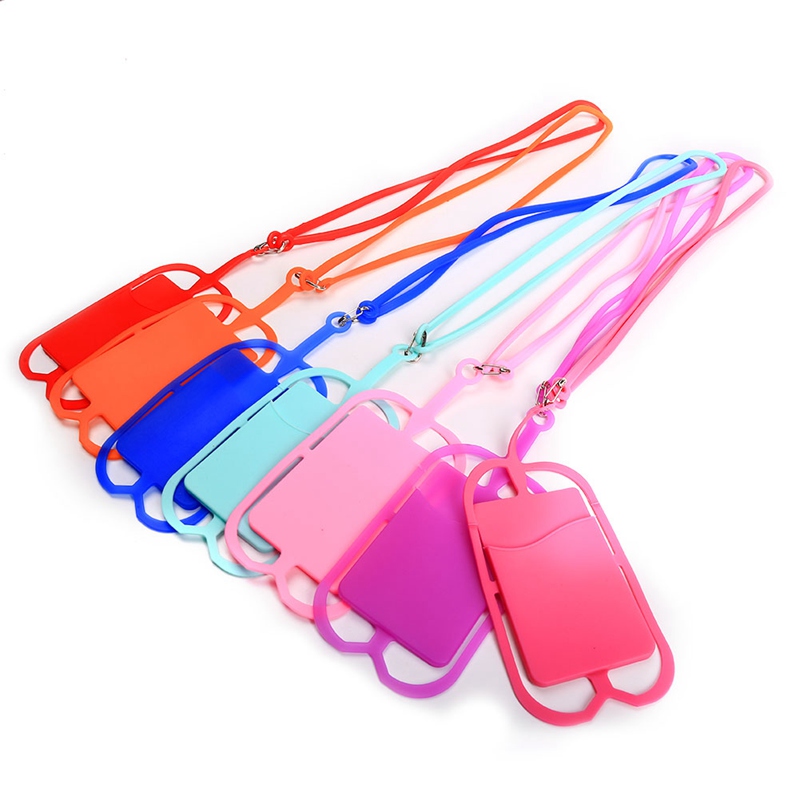 Custom High Quality Universal Neck Smartphone Mobile Silicone Rubber Lanyard