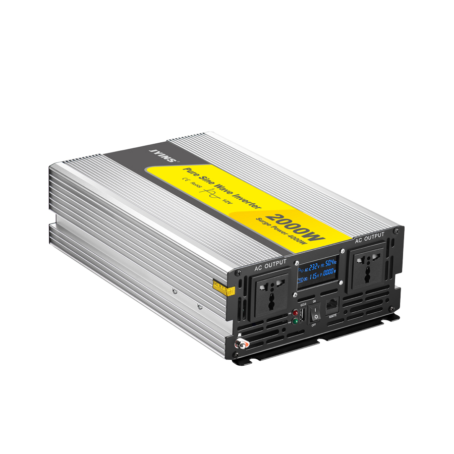 JYINS 12V 24V 48V Dc To Ac чистый синусоидальный инвертор мощности 2000W