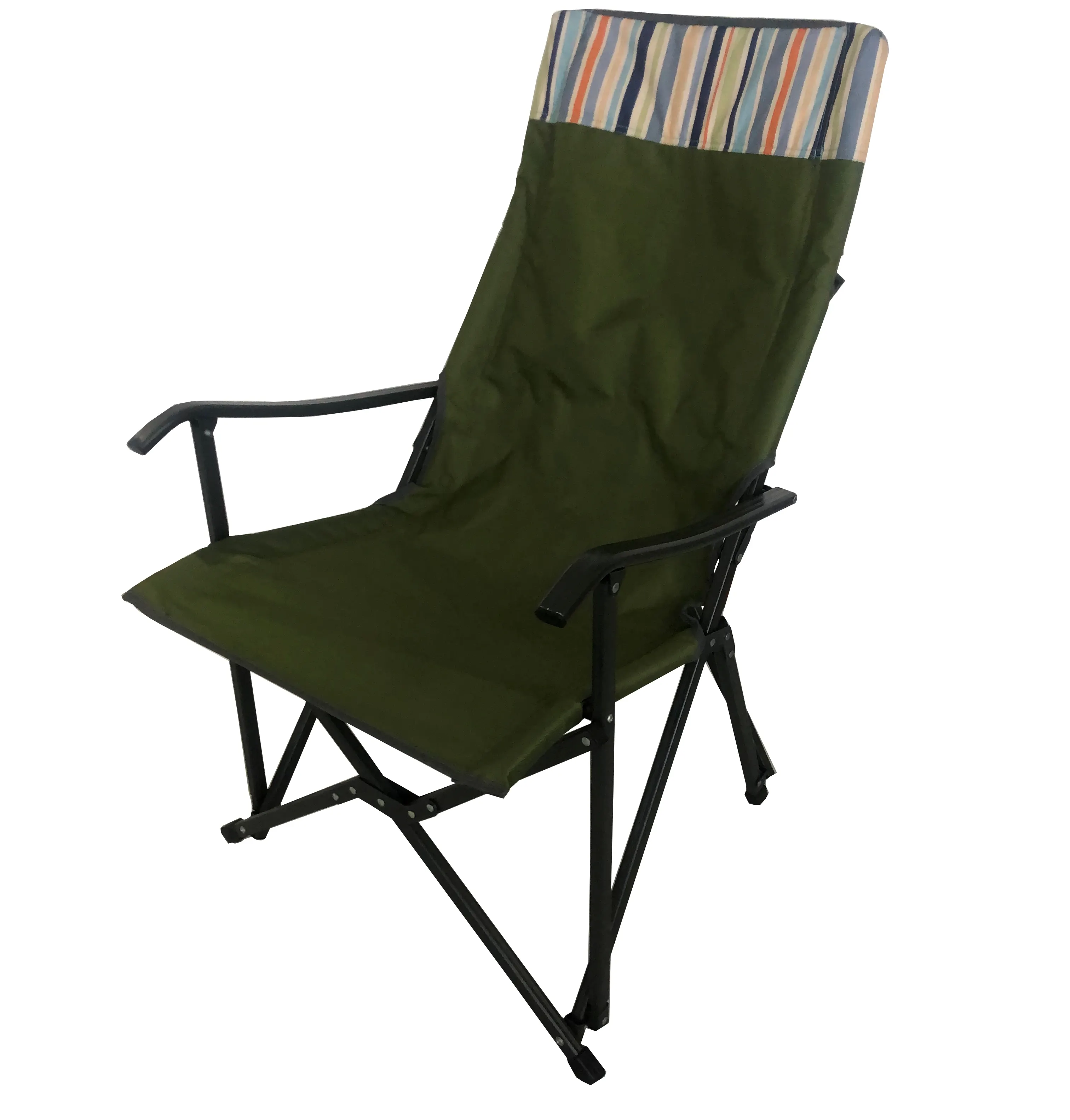 aluminum frame light weight folding hard armrest camp chair