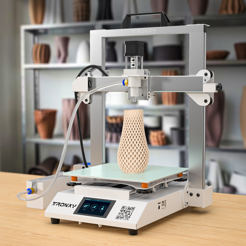 MOORE 2 Pro Ceramic 3d printer new product Moore 2 pro mud 3d printing machine 255*255*260mm OEM/ODM clay 3d printer