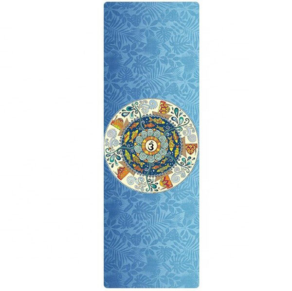 Factory Price Double Layer Logo Custom Fabric Yoga Mat Eco-friendly