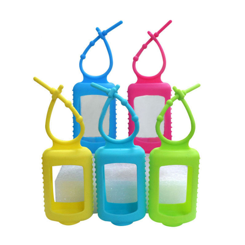 New design 60 ml products hand sanitizer silicone holder fancy hand sanitizer silicone case