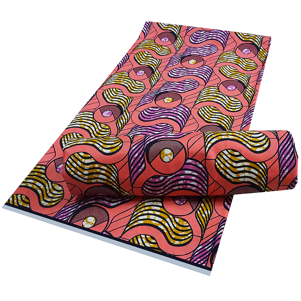 Hot sale african wax prints fabric 100% cotton wax printed fabric for african woman HV406