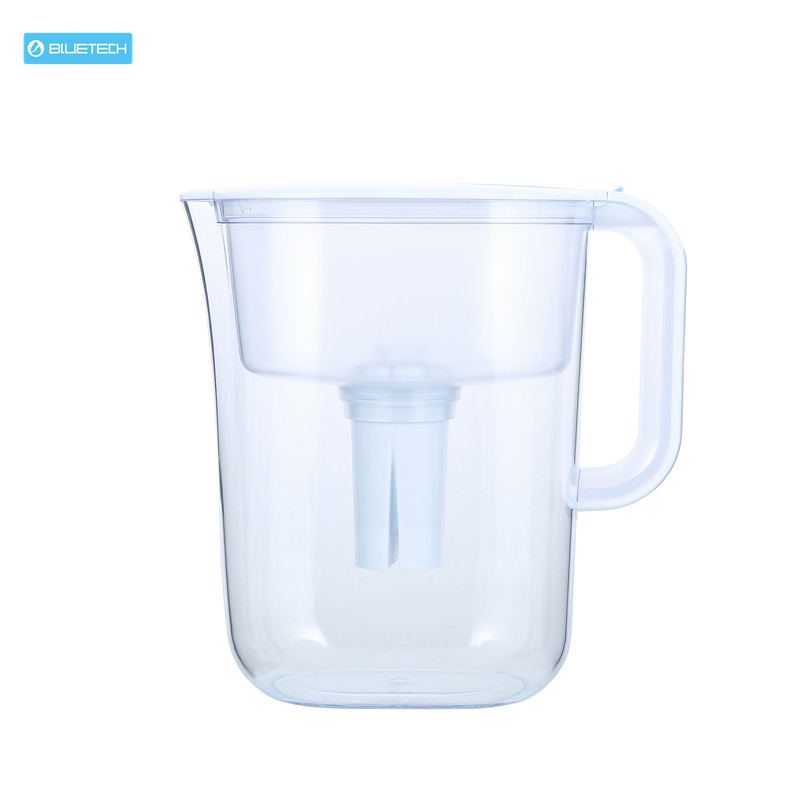 10 cup water filter with activated carbon filter replacement cartridge for the reduction of taste and odor