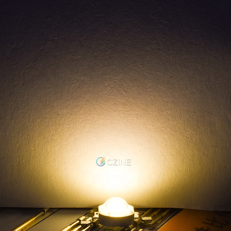 Czinelight оптовая торговля высокой мощности 1 Вт светодиодные лампы 3w Led 6000-6500k чистый белый 3,4 v Epistar чип-диод лампочка светодиодное освещение