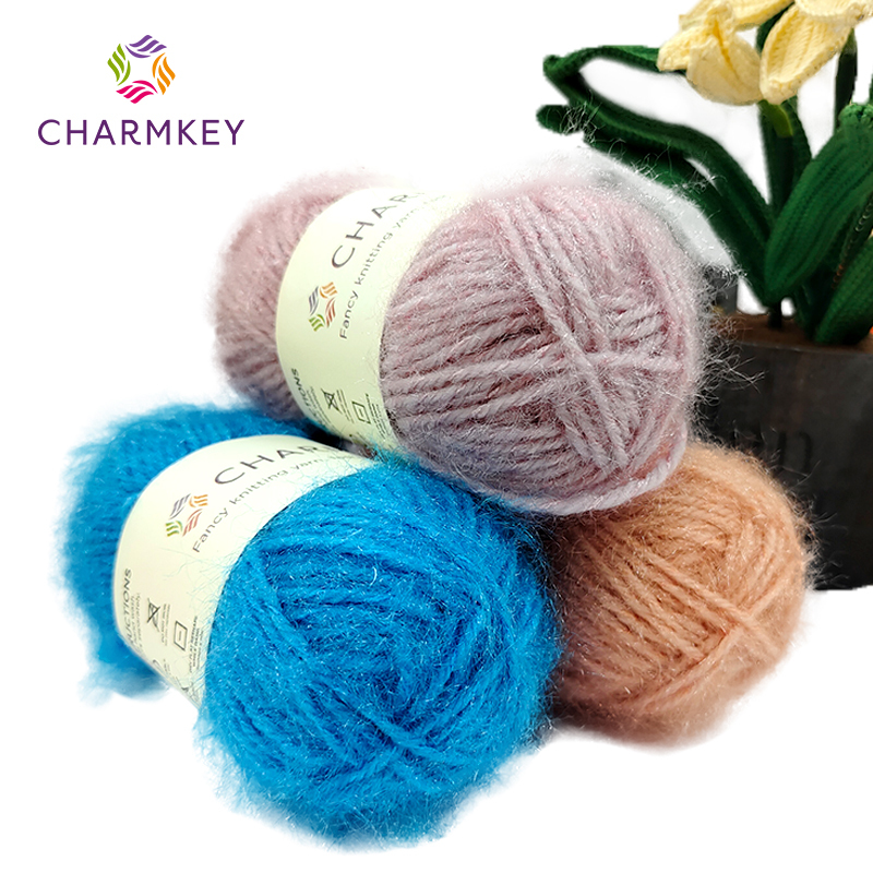 100% polyester cheap yarn fancy knitting teddy mohair eyelash feather fluffy hairy furry yarn for knitting sweaters and hats
