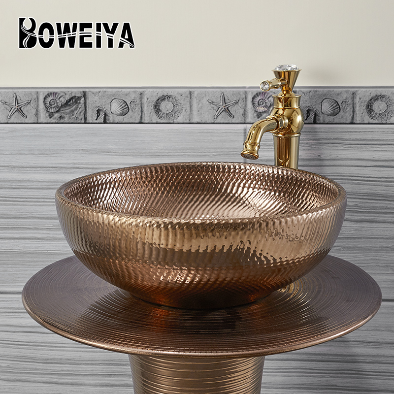 Современные дизайнерские сантехники Boweiya foshan, керамические раковины для ванной комнаты
