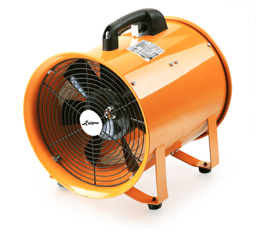 LIXING 12 "3000cfm портативный осевой вентилятор, вытяжной вентилятор, вентилятор для ограниченного пространства