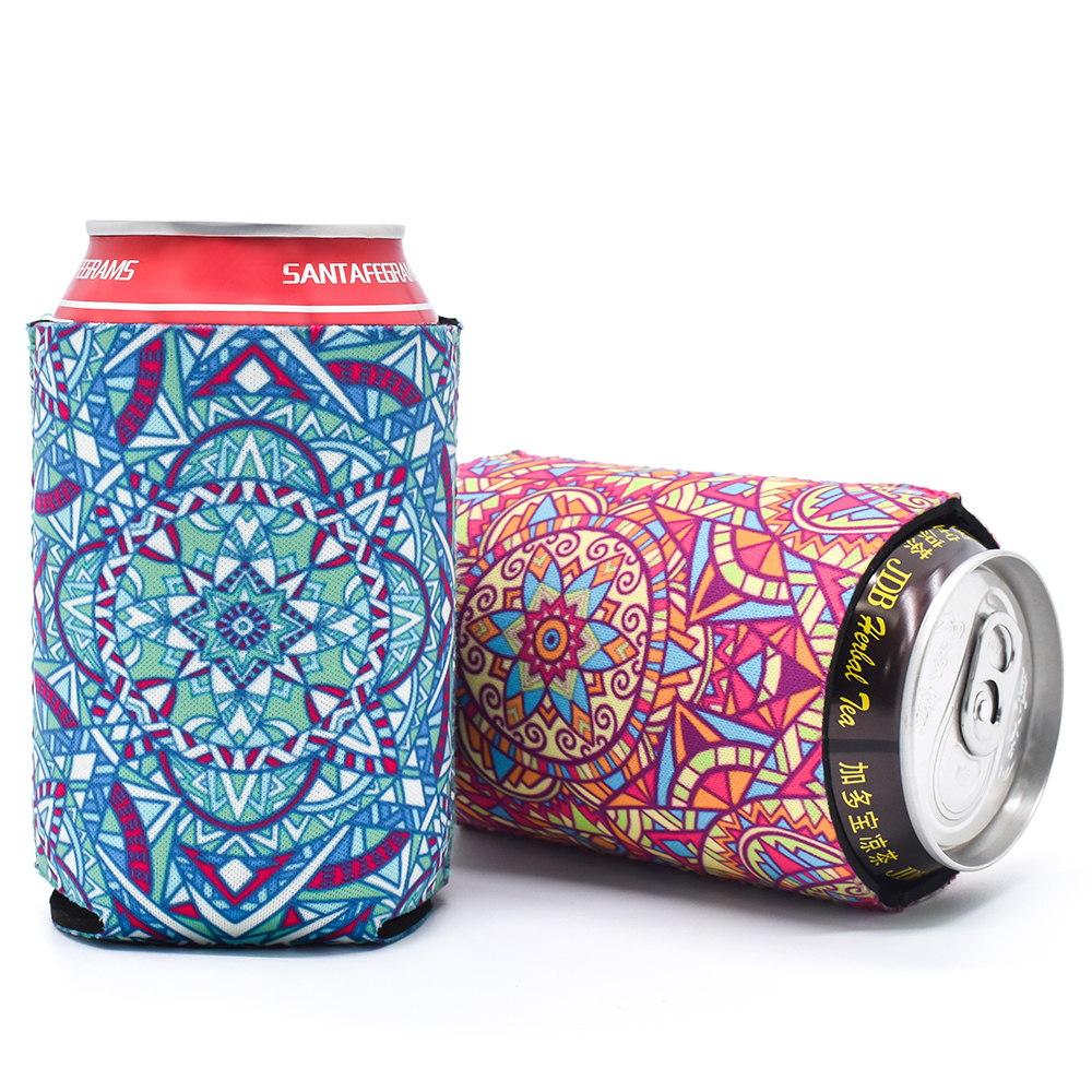 Neoprene Custom Insulated Can cooler 300ml 12oz drinking slap stubby holder sublimation blanks folding coozies for cans