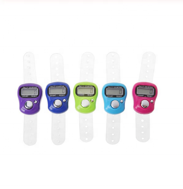 FY fashion Mini needle track and line finger counter ring Buddha with battery Muslim ring counter Buddhist supplies