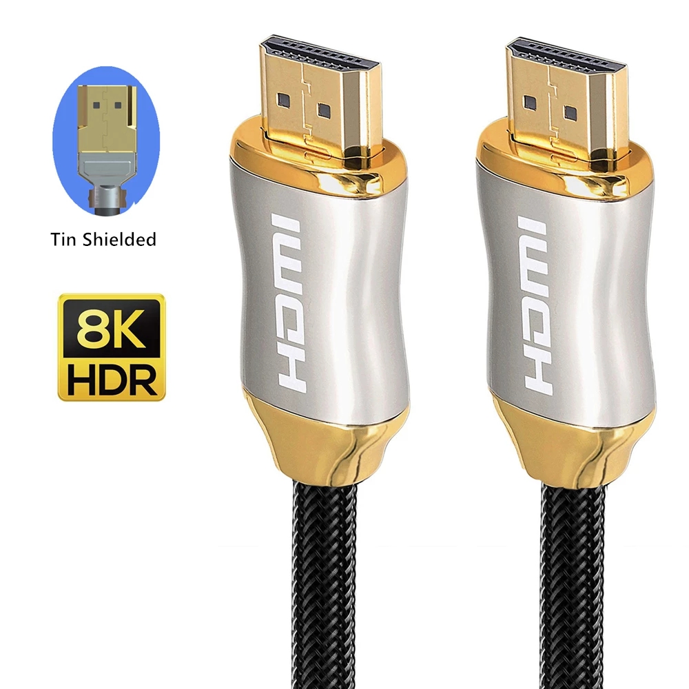 2021 1m 1.5m 2m 3m 5m 10m 15m 20m High Speed 4k 8k Cabo Hdmi 2.1 Kabel Cord Cable For Tv Ps4 Ps5