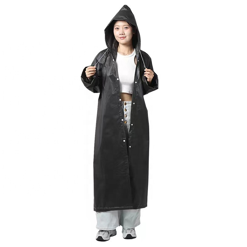 Sports Rain Coats EVA Reusable Rain Coat Jacket with Hood Raincoat Giveaways for Men Women Portable Disposable Poncho Raincoats