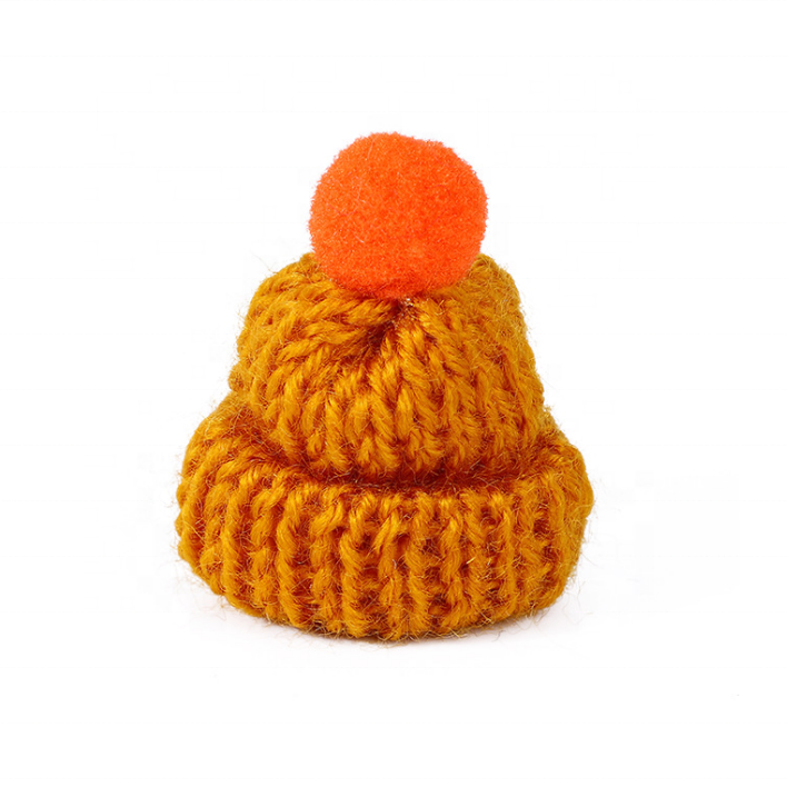 Multicolor Kids DIY Knitted Miniature Christmas Hat