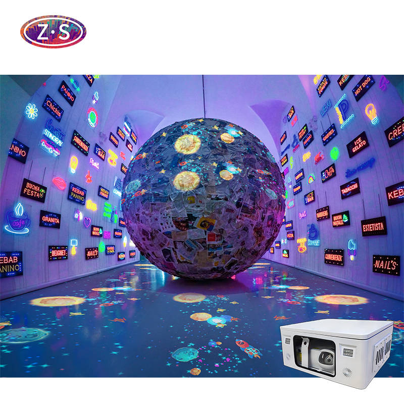 Multi Scenes Outdoor Floor Projection System Interactive Ground Game for Park
