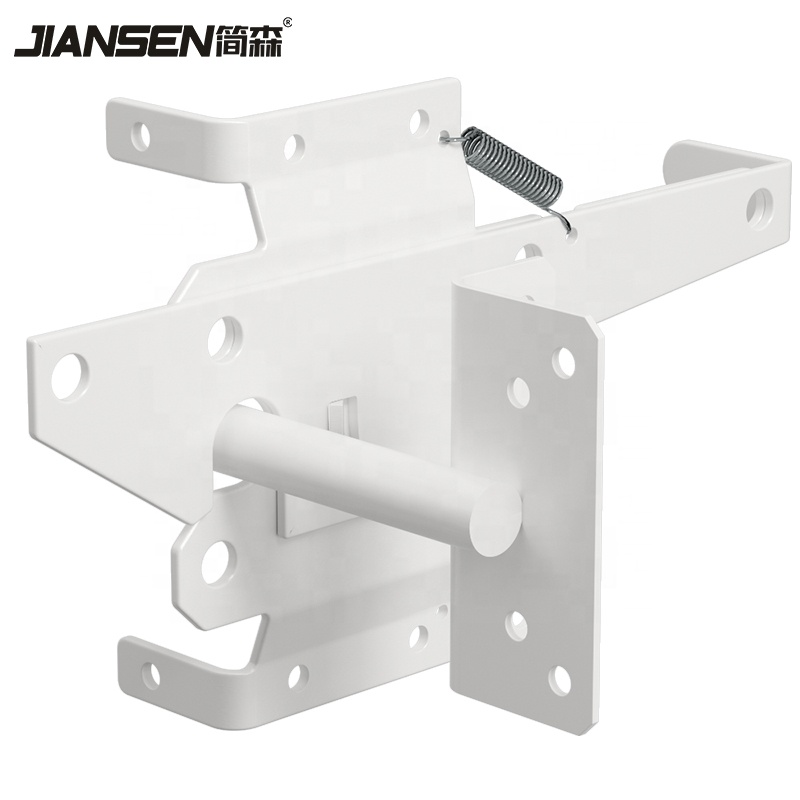 Heavy Duty Fence Self-Locking Black Wood Fence Two Way Gate Latches
