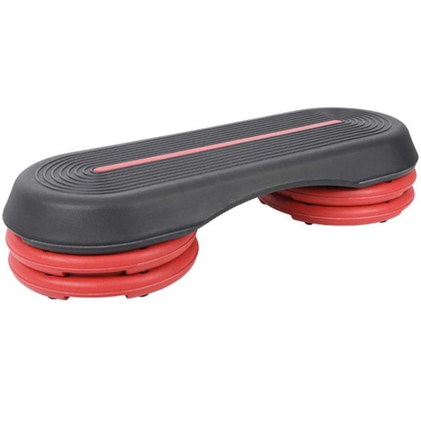 Aerobic Exercise Pedal Adjustable Workout Aerobic Stepper in Fitness and Exercise Step Platform Trainer Stepper w/Risers Adjust