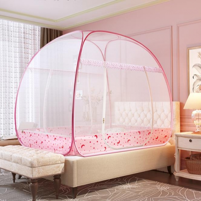 Hign Quality Normal Size Free Standing Dome Omantic Bedroom Mosquito Net