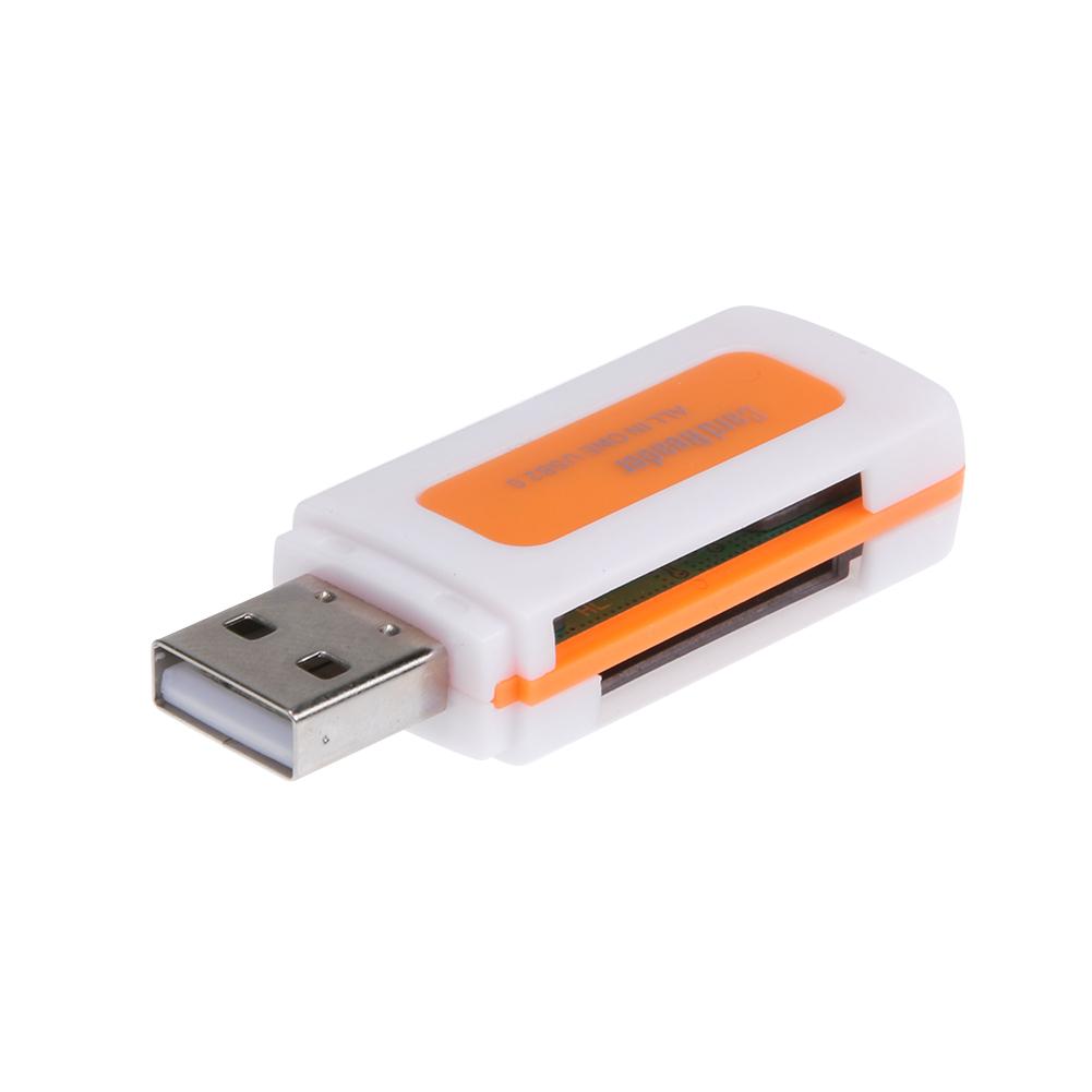 4 в 1 считыватель карт памяти USB 2,0 все в одном кардридер для Mic-ro SD TF M2 компьютер ПК ноутбук мульти карта памяти ридер