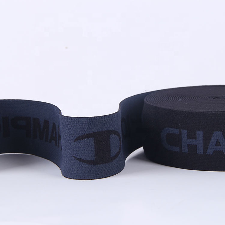 Hot sales Custom multi colors jacquard webbing elastic waist belt underwear elastic strap elastic band for sports bra