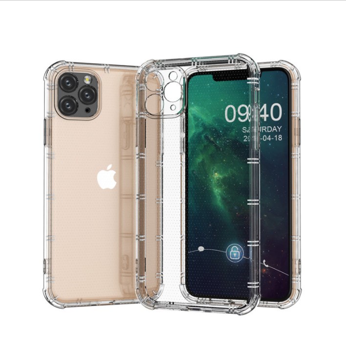 Wholesale Transparent Clear Anti Shock TPU+Acrylic 1.5MM Cell Phone Case Back Cover For New iPhone 12