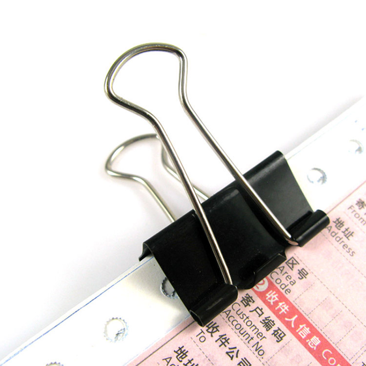 32MM Metal Black Binder Clip Office Stationery bulldog clips