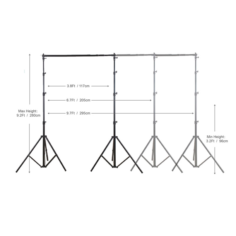 Collapsible Muslin Background Stand Backdrops Tripod Stand Photography Equipment Photo Studio Set