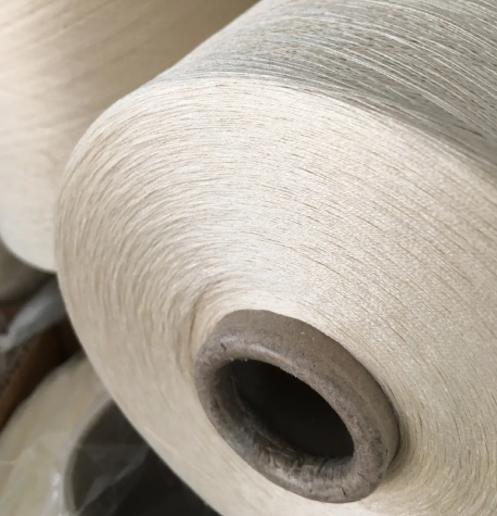 100% Mulberry spun silk yarn,Hot selling, 2/120Nm short fiber 100%noil silk.raw white yarn.