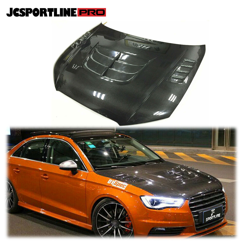 Для Audi A3/S3 2014-2016 автомобильный передний капот крышка накладки ремонт углеродное волокно