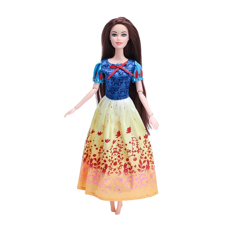 Chinese Factory Baby Doll Dress for Snow White Princess Doll Dresses Women 12 Inch Doll Clothes