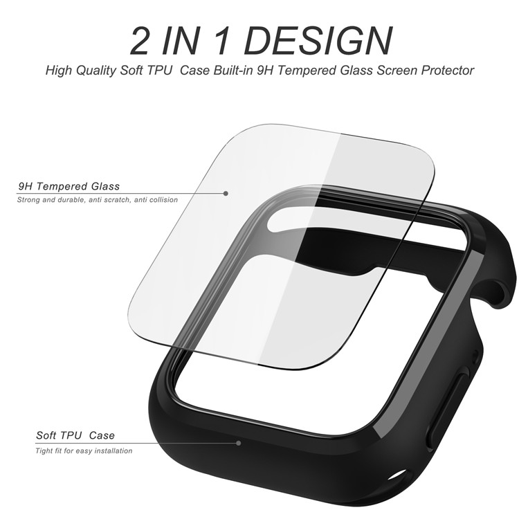 For Iwatch Cases 38 40 42 44 mm Colorful Candy Silicone TPU Watch Protective Screen Cover For Apple Watch Case