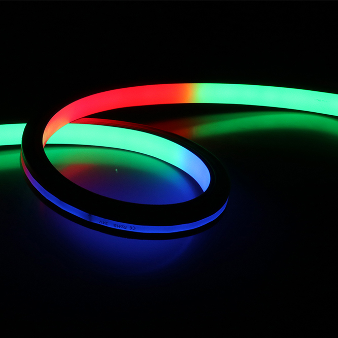 Engineering Vertical 18x16mm Pixel 15 meters loading 360 rainbow wall running hangable strip rope smooth lighting Led neon flex