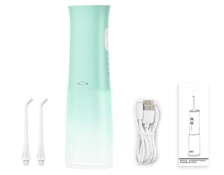 Portable Water Flosser Battery-Operated Oral Irrigator with Collapsible Design For Travel and Home