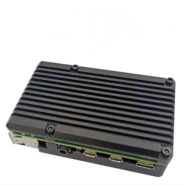 Материнская плата Raspberry pi 4 поколения с вентилятором, Алюминиевый металлический корпус