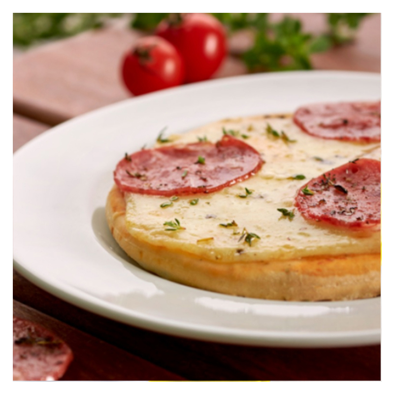 Горячая продажа 100 г хрустящее тесто и вкусная кремовая пицца