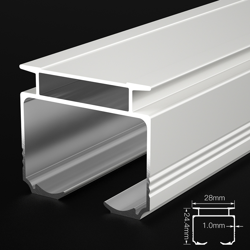 Competitive Price Best Quality Rail Aluminium Profile Ripple Fold Style Channel Rod System S Wave Tape