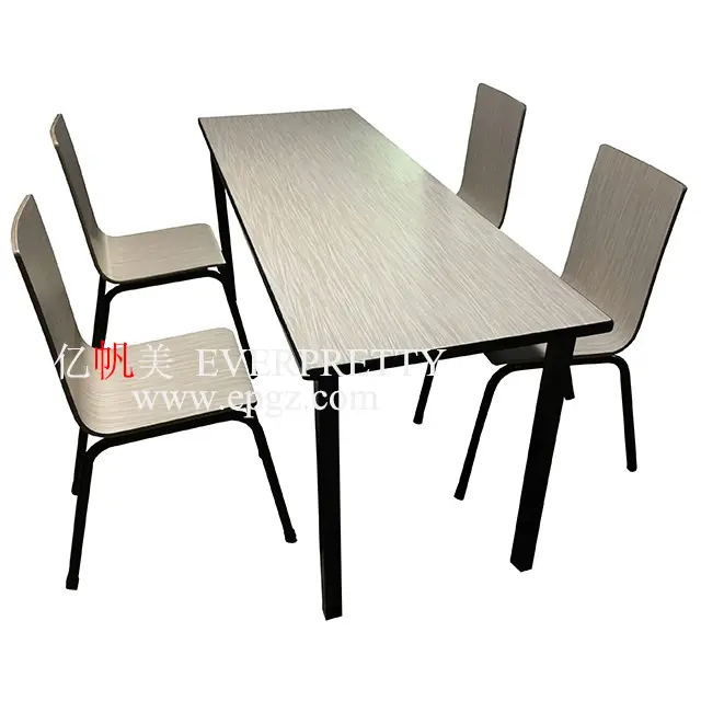 High Quality Canteen Furniture Staff Student Dining Tables Sets