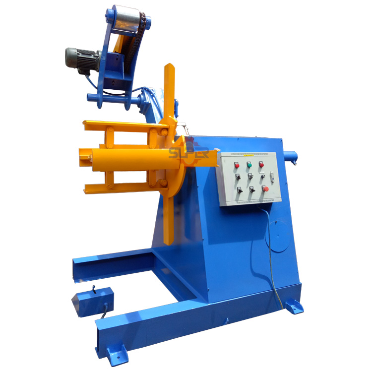 Automatic Hydraulic Loading Sheet Steel Coil Decoiler Machine