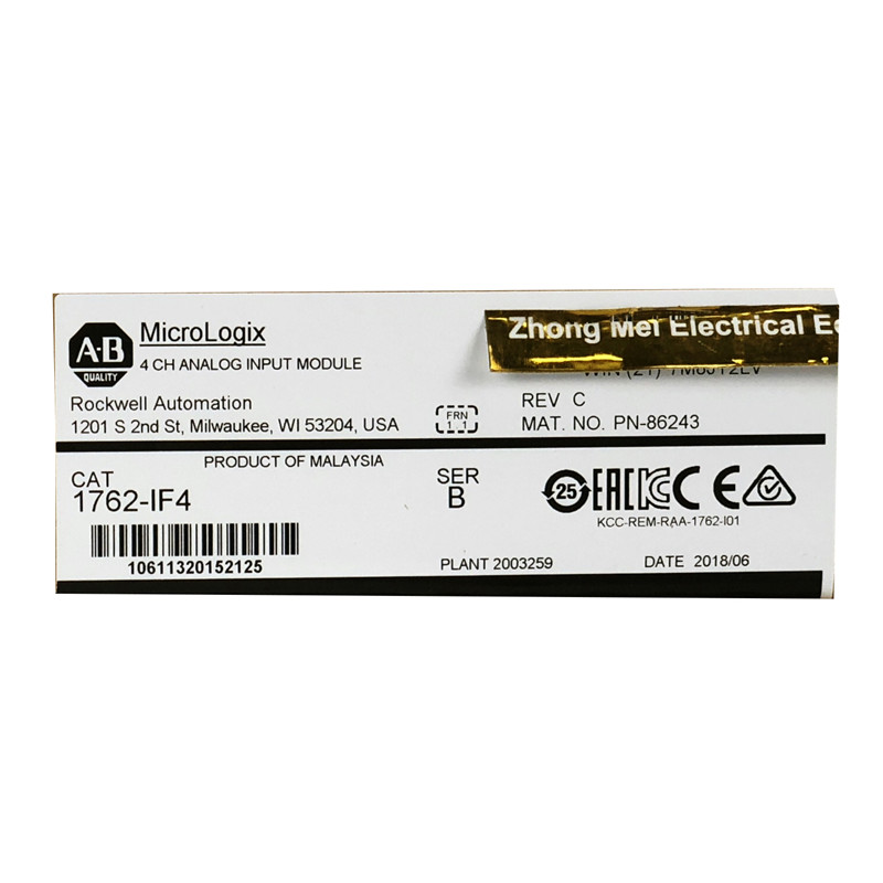 100% новое и оригинальное AB micrologix 1762-IF4 Аллен Брэдли